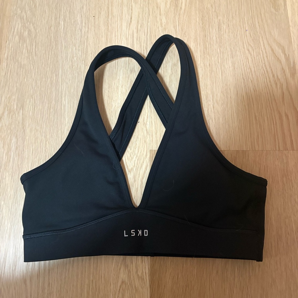 LSKD STAMINA sports bra black like new!!